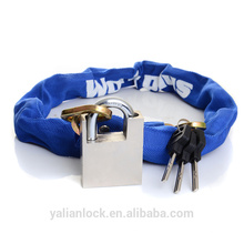 China Cheap High Quality Chain Padlock Cloth Cover Blue Color